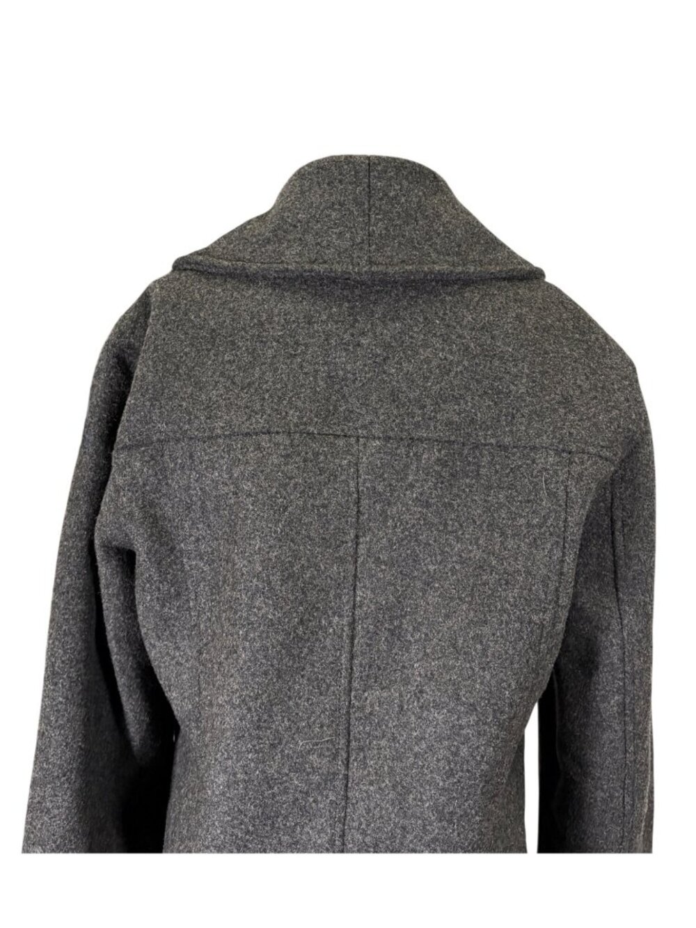 Spiewak & Sons Gray Wool Mid Length Fitted Toggle Duffle Coat Size Medium - Picture 7 of 10